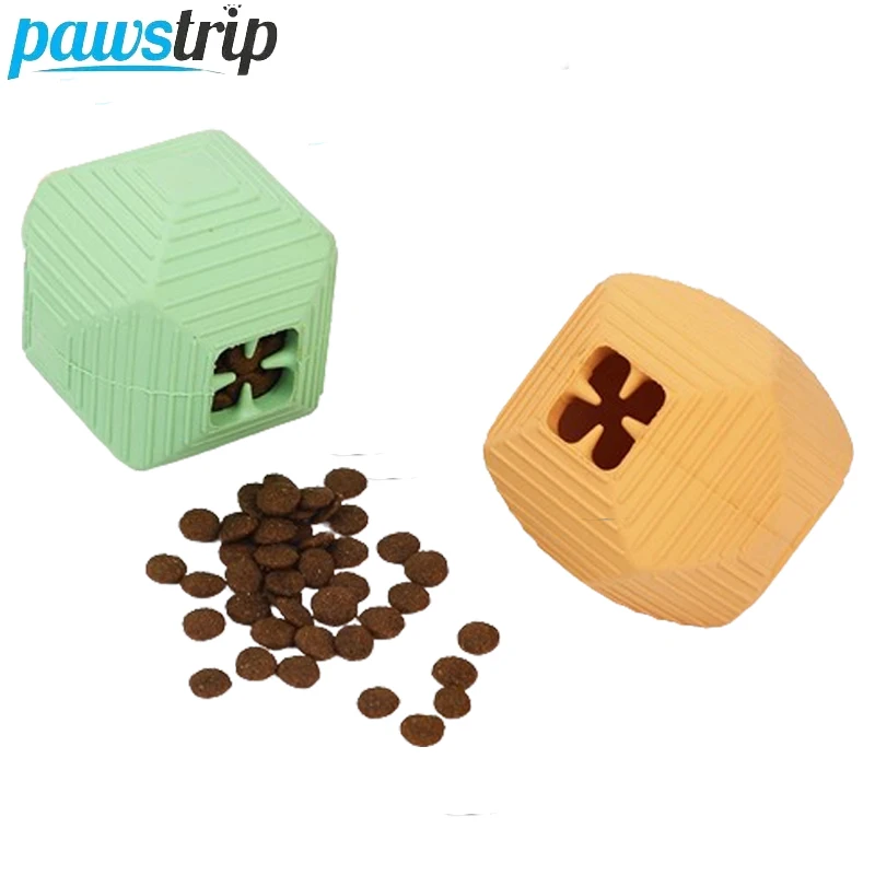 Juguetes de goma para masticar para perros, bolas de comida resistentes a mordeduras, juguetes interactivos para limpieza de dientes, accesorios para perros