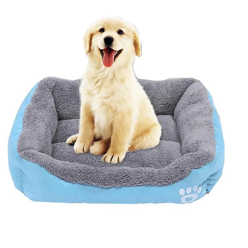 Nido para perros y gatos a gran escala Pinkycolor cálido y cómodo nido de algodón suave sofá cama impermeable Universal para gatos y perros - imagen 3