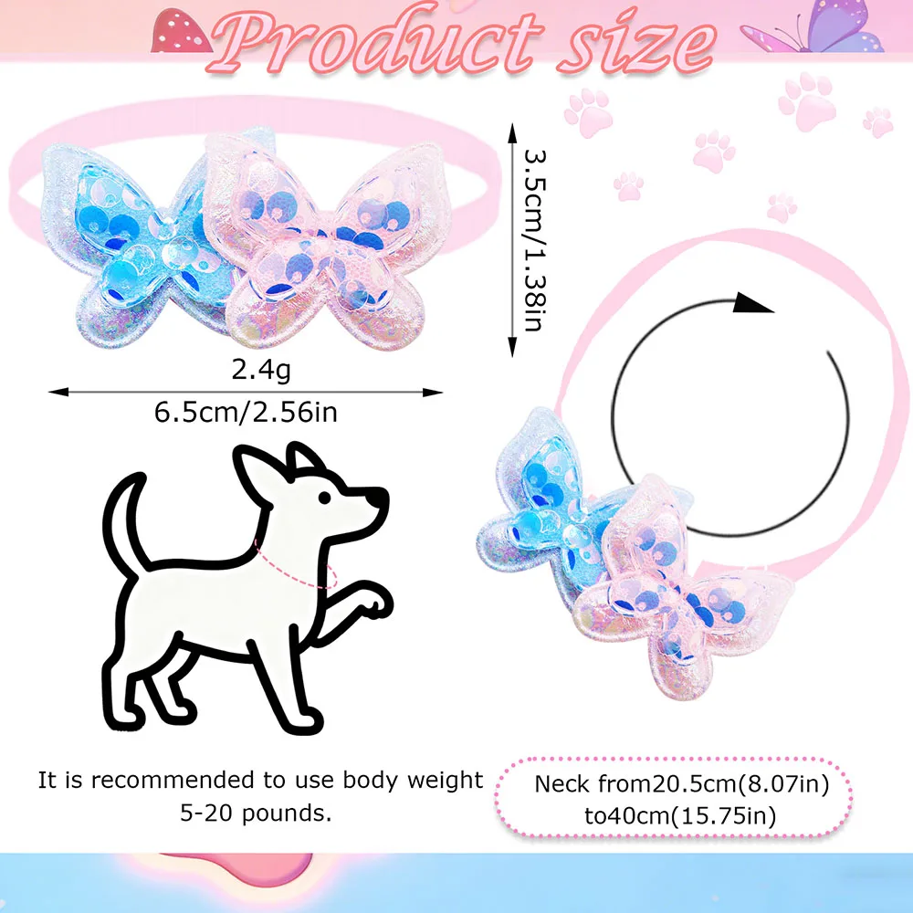 Lazos ajustables forma mariposa para perros – Decorativos - imagen 3