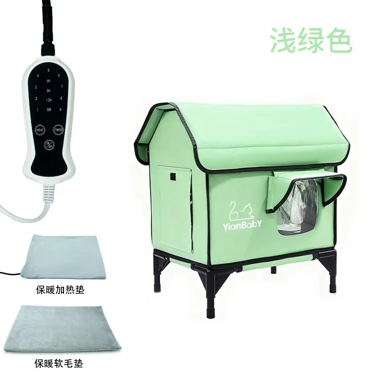 Cama calentada para gatos exterior – Refugio pliable todas las estaciones