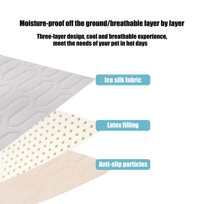 Estera refrescante para perros, cama fría de verano para mascotas, Extra grande, accesorios para mascotas, manta duradera para gatos, sofá, manta con almohadilla de hielo para gatos - imagen 5