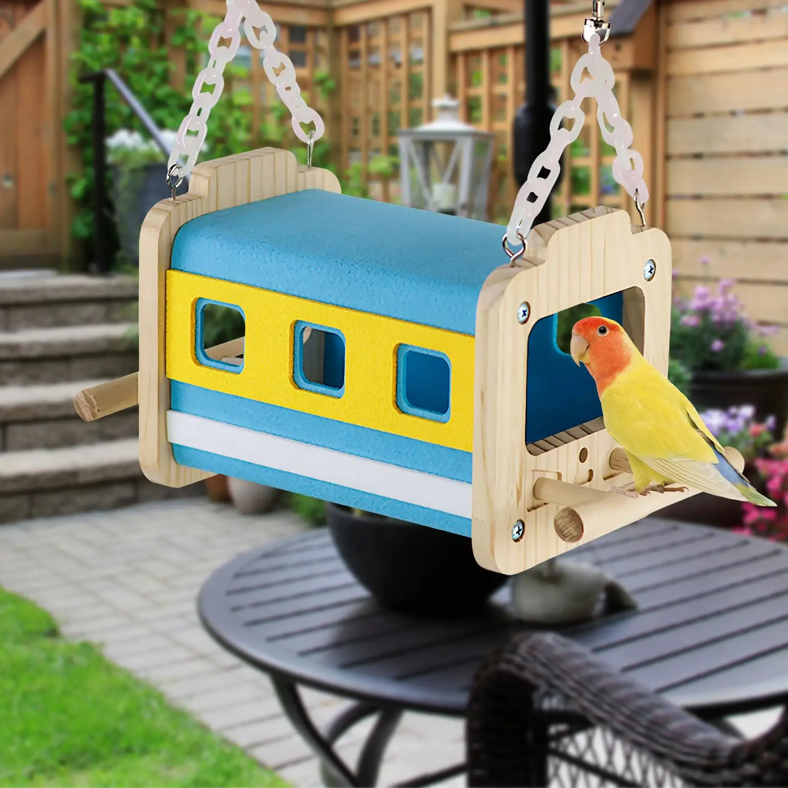 Hamaca colgante para cama de pájaros, cabana de descanso única y versátil, hamaca para loros, cueva, nido de pájaro para periquito, cacatúa, budario, cacatúas