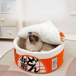 Cama nido térmica para gatos y perros pequeños – Cueva acolchada suave