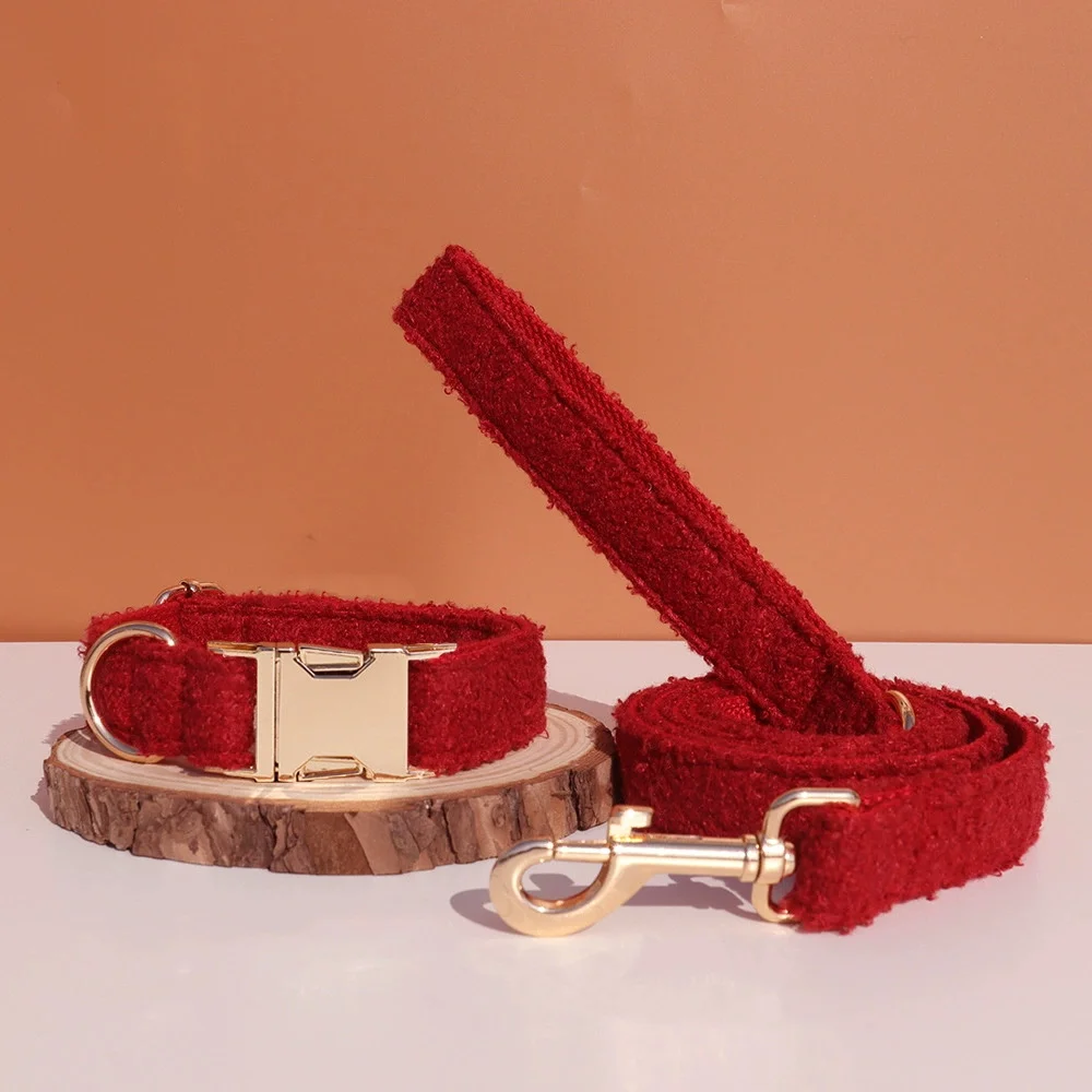 Collar de perro personalizado tela rizada para pequeños y grandes - imagen 2