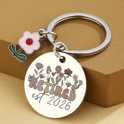 Regalos de jubilación para mujeres 2026, regalos de despedida para compañeros de trabajo, llavero para profesores, cesta de regalo de jubilación divertida para mujeres