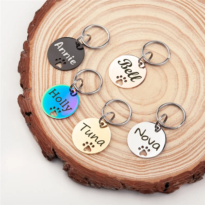 Placa identificativa acero inoxidable para perros y gatos – Grabado personalizado - imagen 3