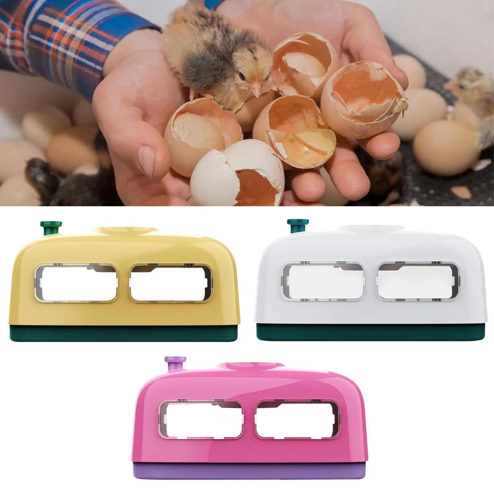 Incubadora de huevos Manual para girar huevos, máquina para incubar aves de corral, 8 incubadoras para incubar pollos para pollitos, pájaros y pollos - imagen 3