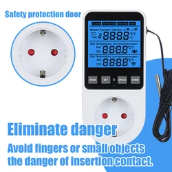 Termostato digital con temporizador LCD sensor para gatos y perros
