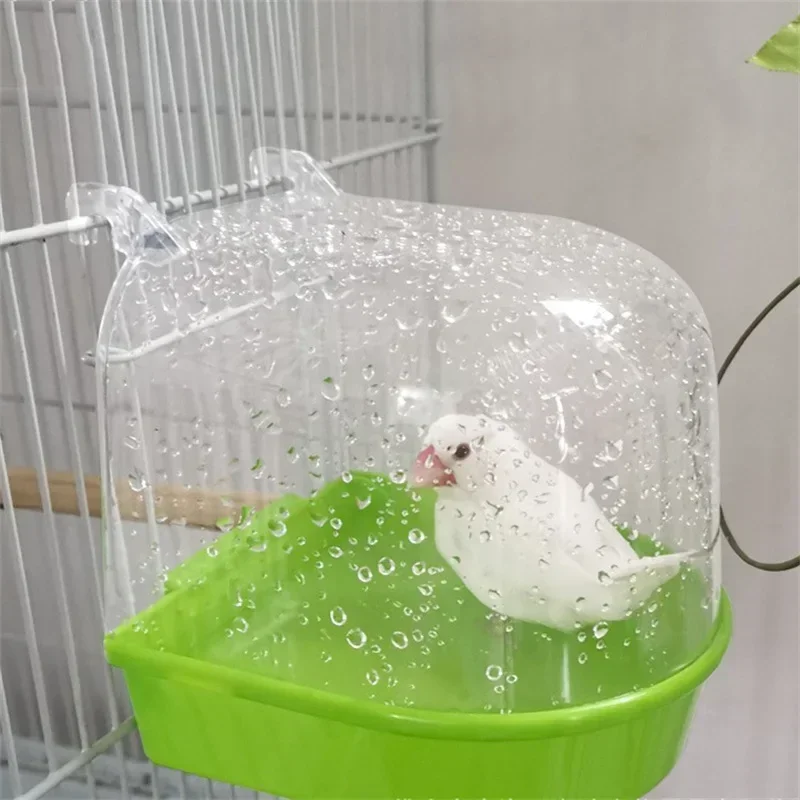 Caja de baño para pájaros y mascotas, accesorios colgantes para jaula de pájaros, Mini bañera para novias pequeñas, periquito, periquito, periquito, periquitos, periquitos, periquitos, animales pequeños - imagen 3