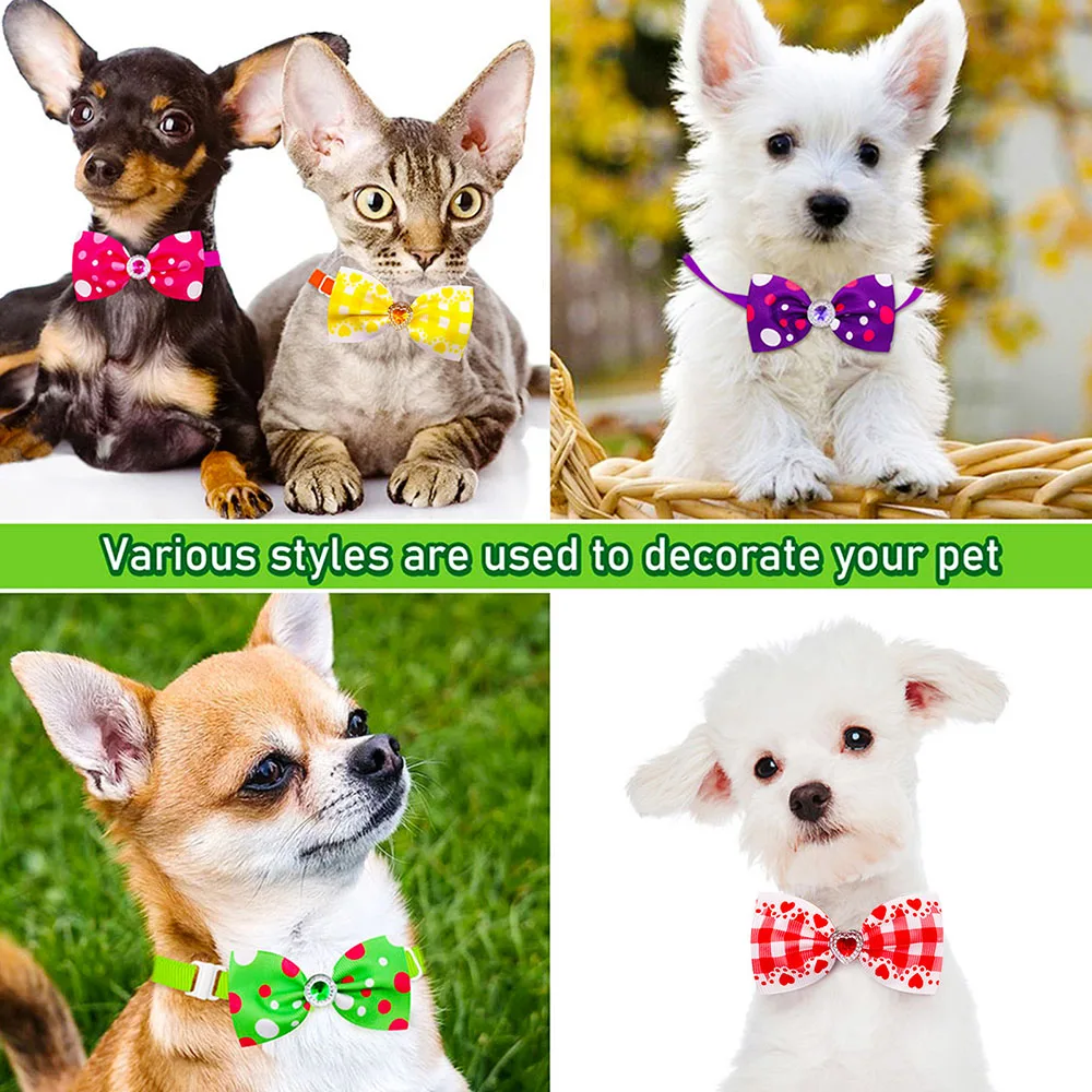 Pajarita a granel para perros y mascotas, accesorios de aseo para perros pequeños, 50/100PS - imagen 2