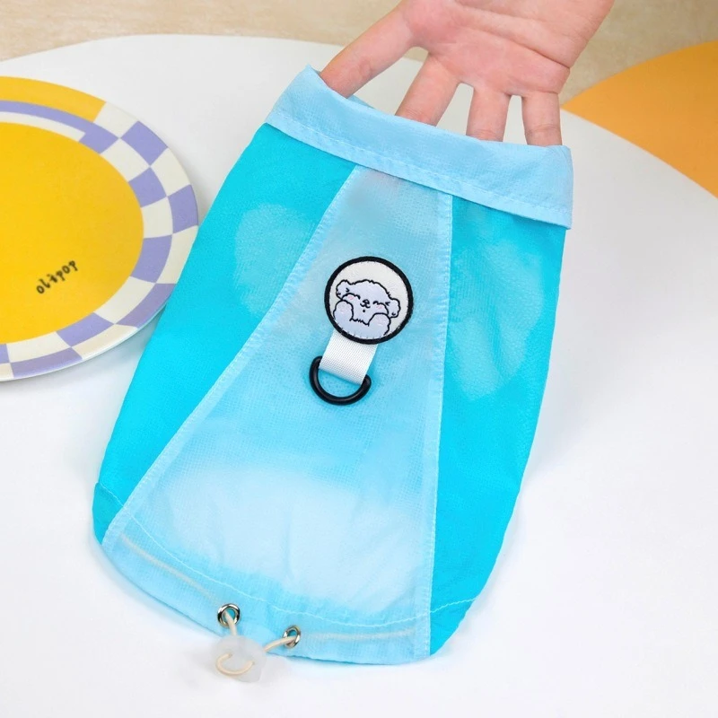 Ropa con protección UV para perros pequeños y medianos, sudadera ligera impermeable de verano para gatos, chaleco sin mangas para exteriores, monos para cachorros - imagen 5