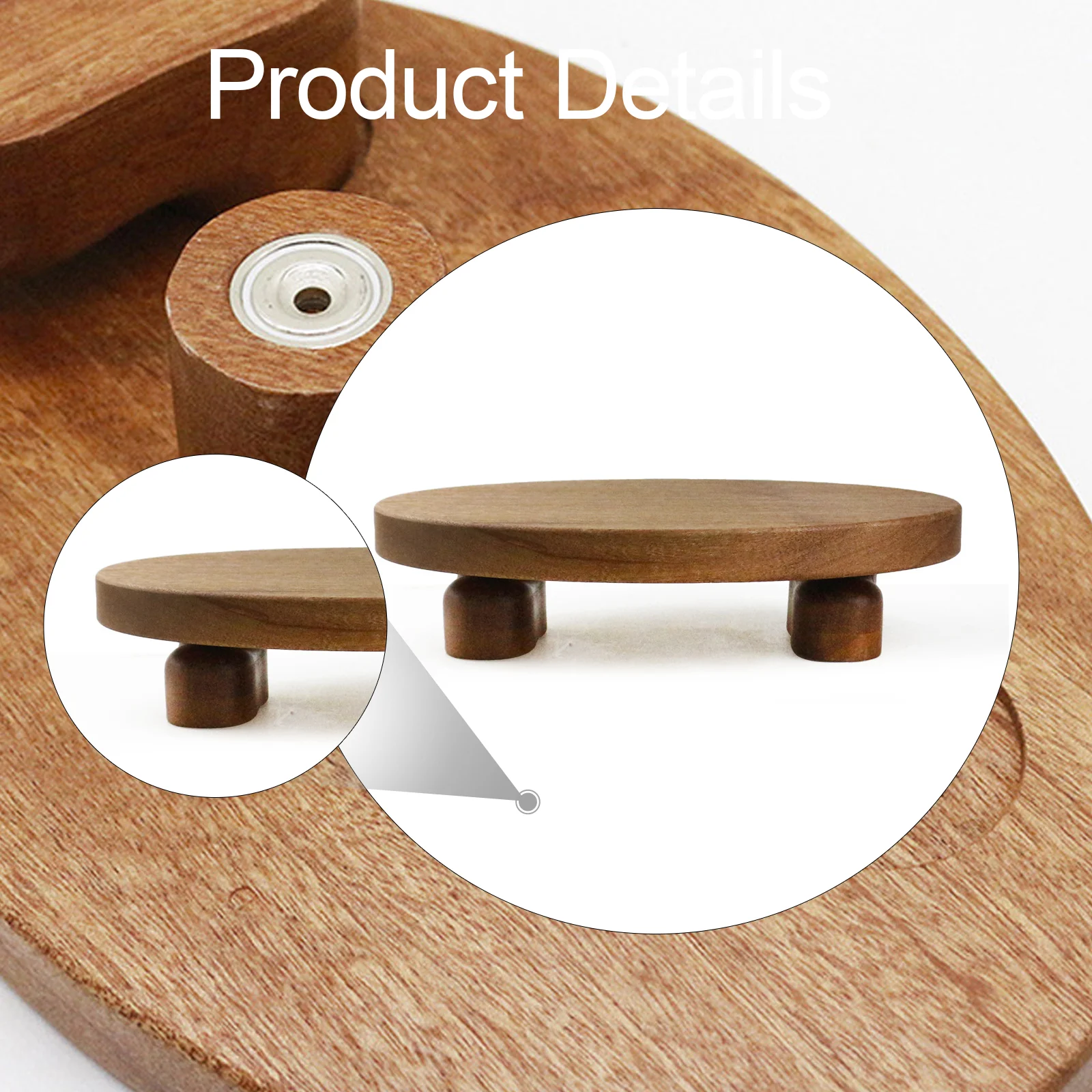 Soporte de madera para plantas, estante creativo para plantas, soporte para maceta, estante para macetas para oficina, planta en maceta, esquina exterior - imagen 5