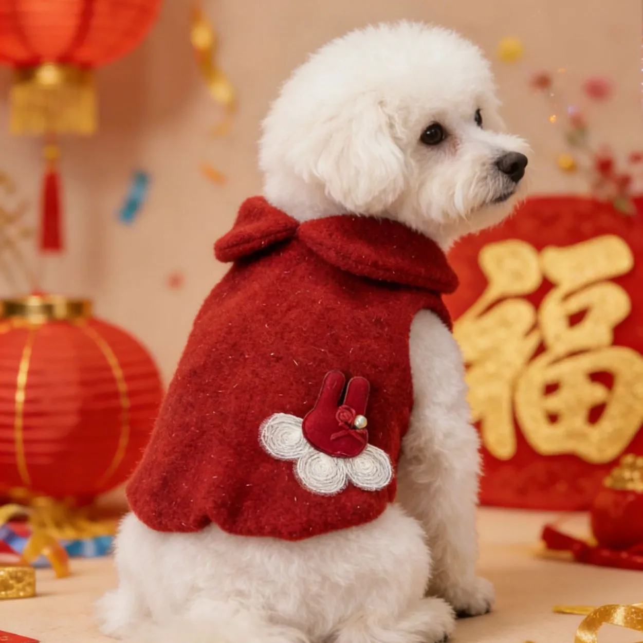 Abrigo peluche invierno estilo princesa para perros mini y cachorros - imagen 3
