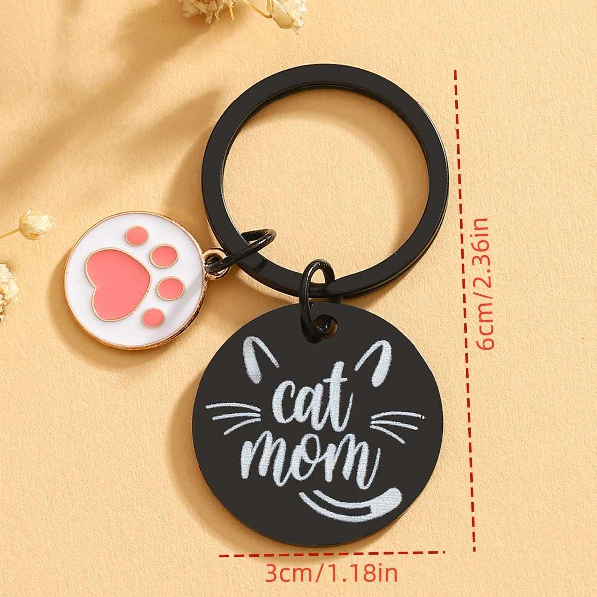 Llavero de regalo Cat Mom: ideal para el día de la madre, aniversarios, cumpleaños, cualquier día festivo, perfecto para dar a amigos - imagen 2