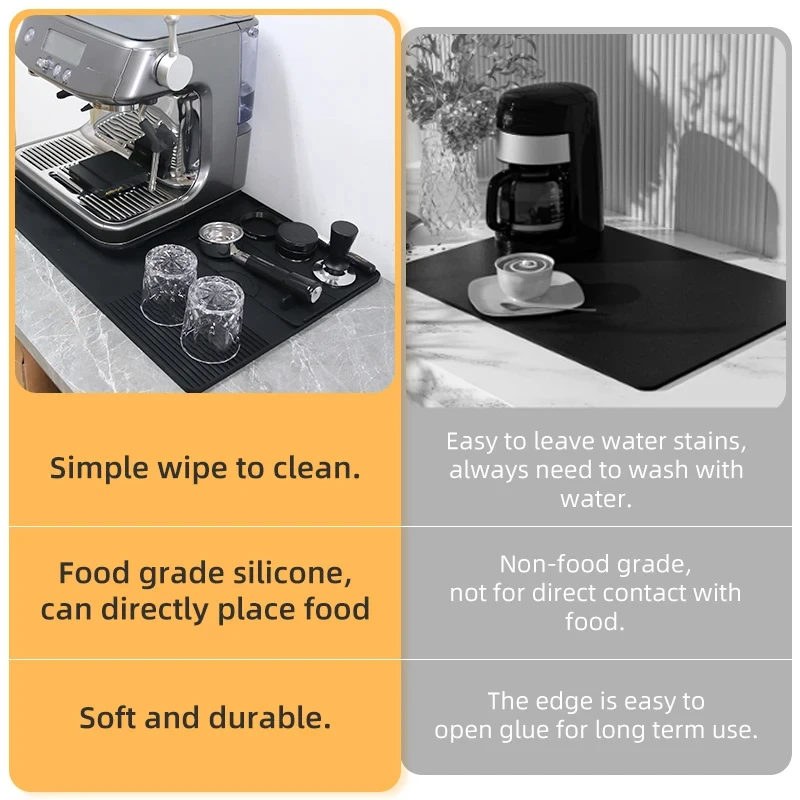 Estera de manipulación de café, estación distribuidora, Portafiltro, almohadilla de silicona, máquina de café expreso, accesorios de Bar, herramientas de Barista de esquina - imagen 2