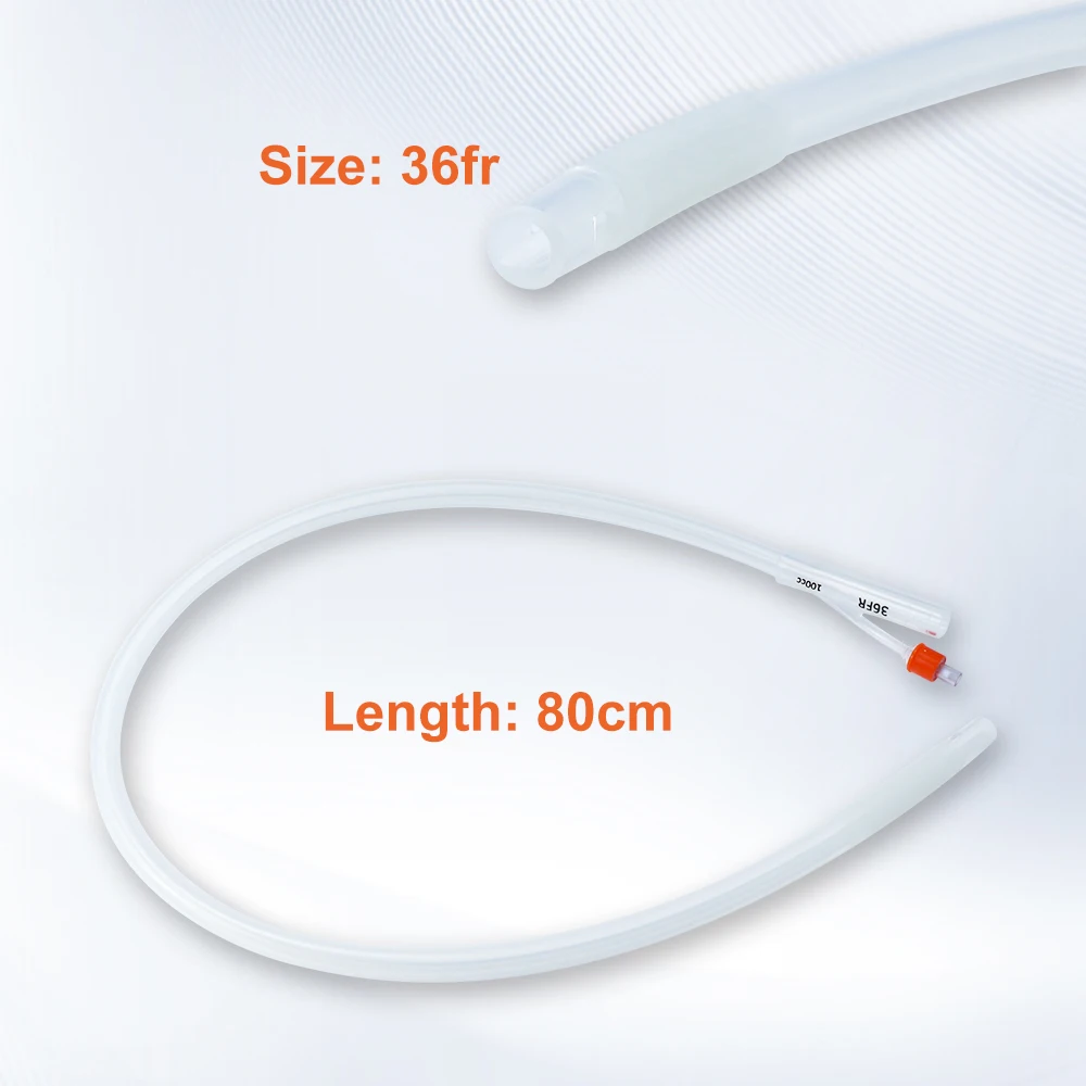 Catéter de inseminación de silicona, tubo AI de caballo 36Fr, 80cm con bolsa, herramientas de cría equina, equipo veterinario para Hospital de animales - imagen 3