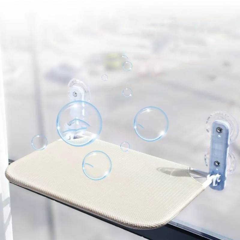 Hamaca con ventana para gatos ultrasuave, cama acogedora tipo nube para siesta, montaje seguro, ahorro de espacio y Ideal para disfrutar de los paisajes