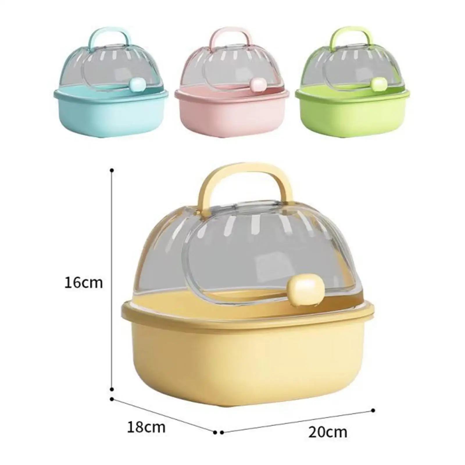 Hamster Carry Case Cage Travel Mice Travel Case Small Animal Carry Case for Outdoor Chinchilla Hedgehog Vacation Dwarf Hamster