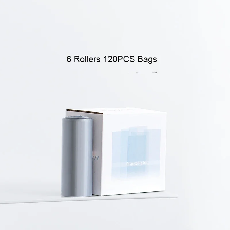 Bolsas originales para excrementos de Petree, caja de arena para gatos, autolimpieza automática, 6 rodillos, 120 piezas - imagen 2