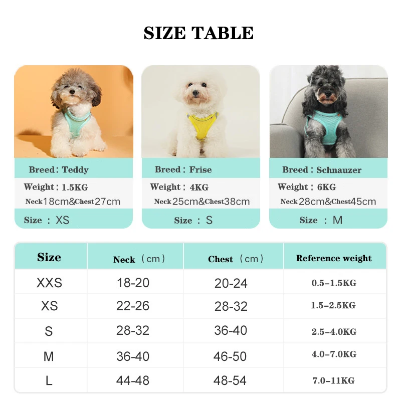 Arnés reflectante de malla transpirable para perro y gato, ropa ajustable para caminar al aire libre - imagen 3