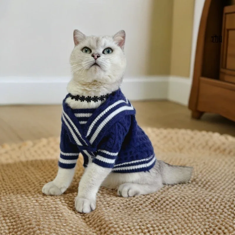 Suéter de estilo universitario para mascotas, abrigo de oso rubí nevado, ropa para cachorros, ropa para perros pequeños, Otoño e Invierno - imagen 3