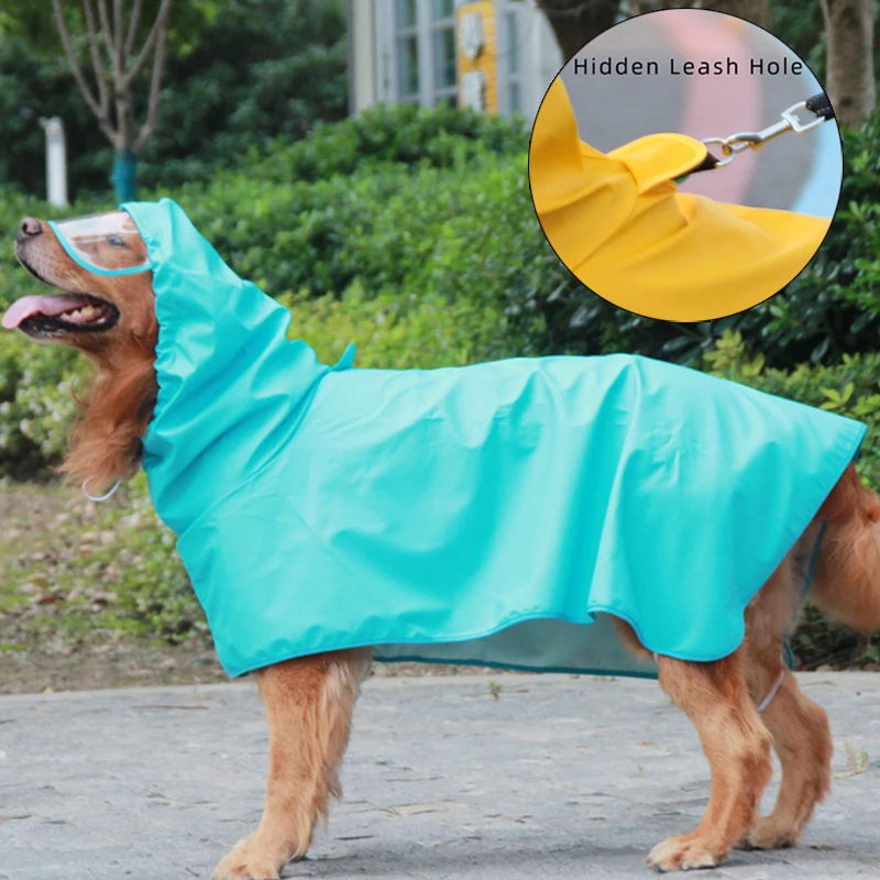 Chubasquero Impermeable para perros grandes, ropa impermeable para mascotas para perros medianos y grandes, abrigos de lluvia Golden Retriever Pitbull, ropa para mascotas - imagen 5