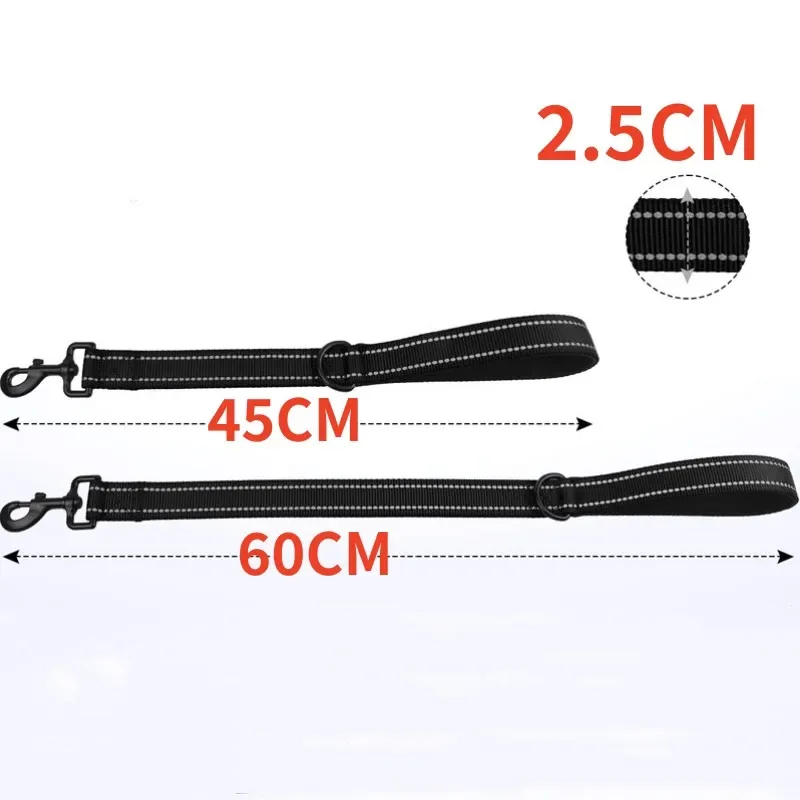 Correa reflectante para perros grandes, cadena de nailon para caminar en un solo paso, 60cm - imagen 4