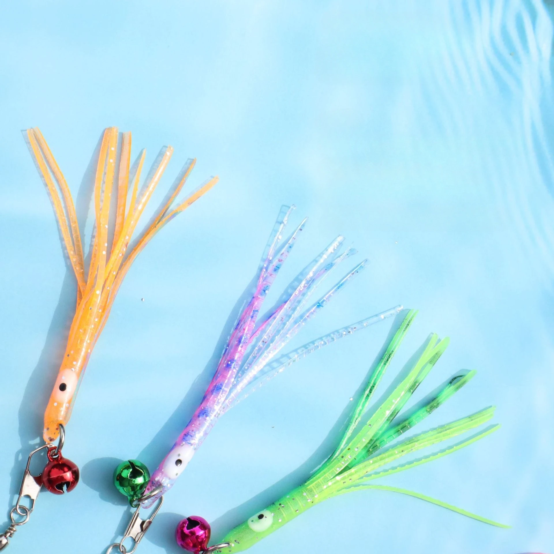 Cabezal de repuesto de pulpo de silicona para peces pequeños simulados, suministros de juguetes para mascotas - imagen 2