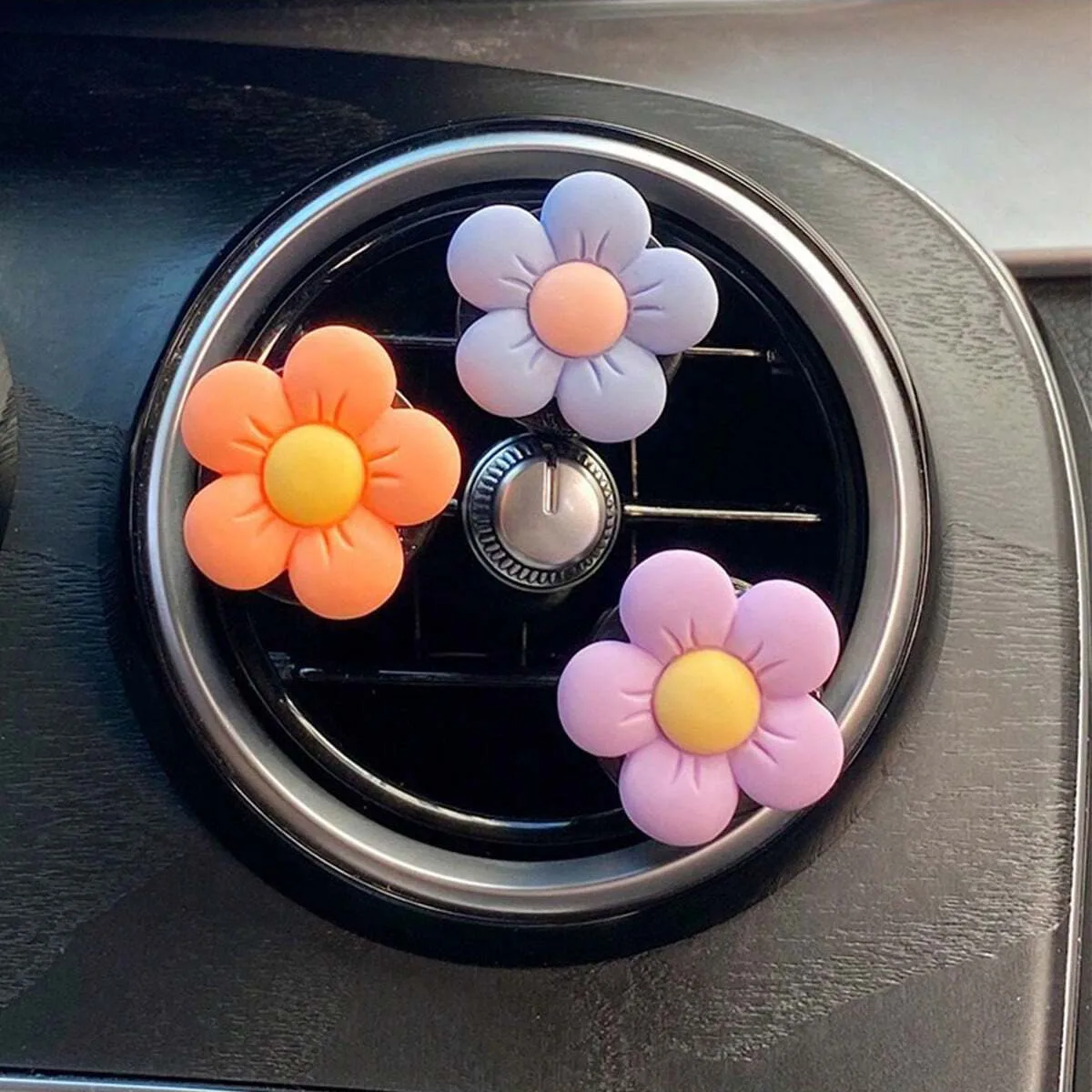 Conjunto de decoraciones florales para ventilación de coche