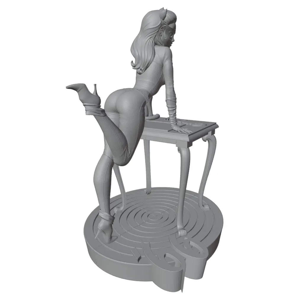 Kit resina 3D DIY decorativo modelo gris sin montaje, listo para crear - imagen 4