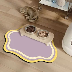 Alfombrilla antihumedad para plato de comida – gatos y perros