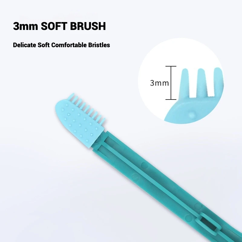 Cepillo de limpieza de ojos de silicona suave para mascotas, herramienta de cuidado de ojos de gato suave con cerdas Ultra suaves, diseño de bloqueo seguro, suministros para mascotas - imagen 3