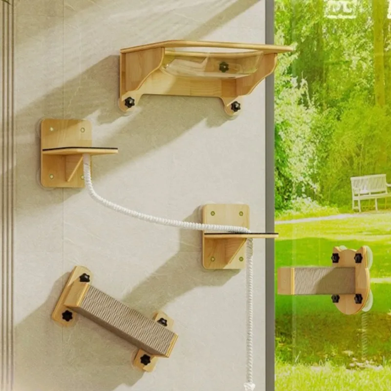 Escalón ventosa pared para gatos – Trepar y rascar
