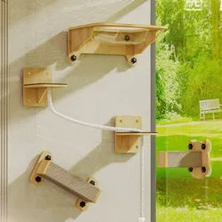 Escalón ventosa pared para gatos – Trepar y rascar