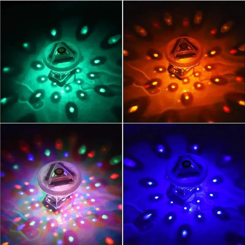 Luces de piscina Multicolor que cambian, RGB, impermeable, recargable, luces de fiesta - imagen 3
