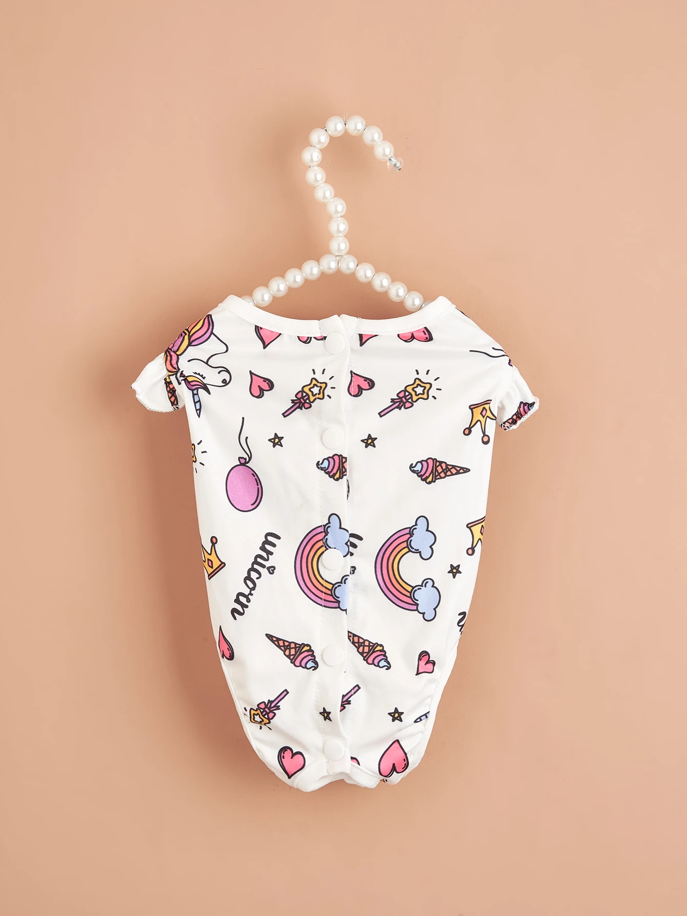 Pjs-ropa con dobladillo y volantes para perros pequeños, ropa con patrón bonito para cachorros y gatos, primavera y verano - imagen 2