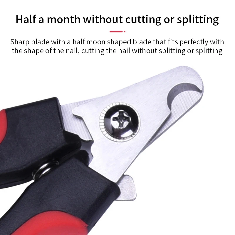 Cortauñas profesional para perros y gatos con hoz, tijeras de aseo de acero inoxidable, cortaúñas para garras de mascotas, suministros para perros - imagen 2
