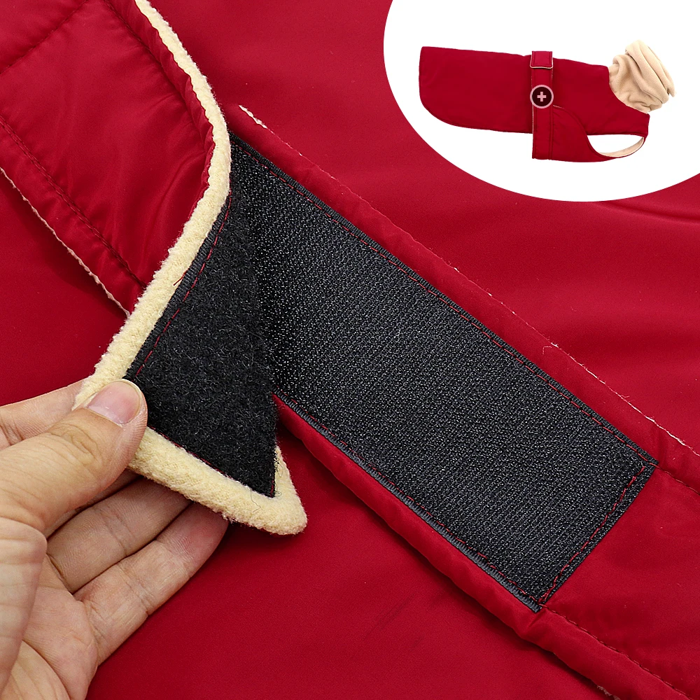 Ropa gruesa muy cálida para perros, abrigo impermeable para perros medianos y grandes, ropa de pastor galgo Wolfhound - imagen 2