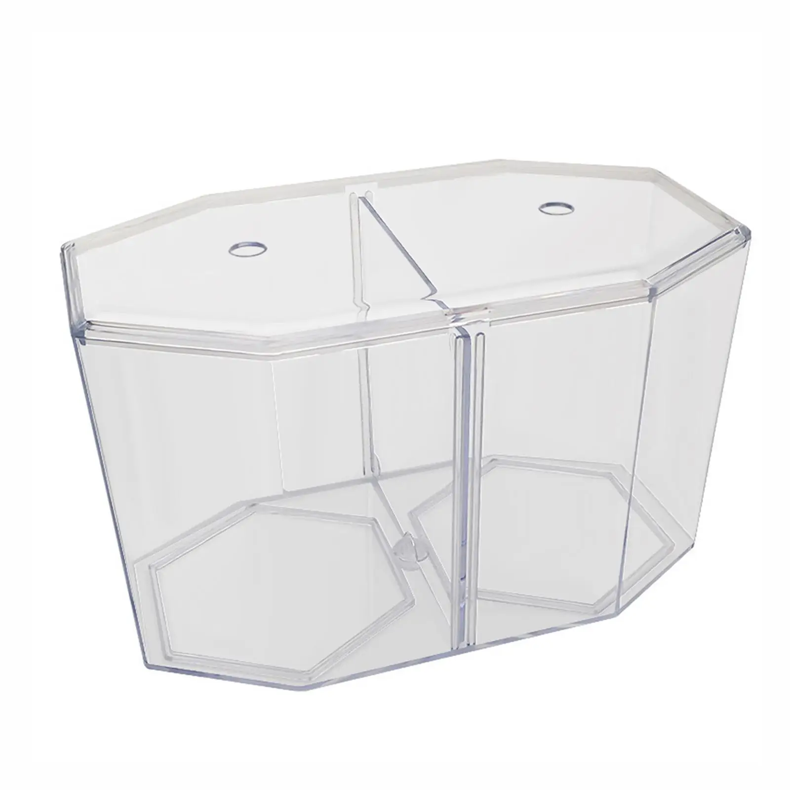 Pequeño tanque de peces Beta, tanque de camarones, caja para incubar, cuenco pequeño apilable transparente, divisor extraíble para peces de bebé Guppy - imagen 2