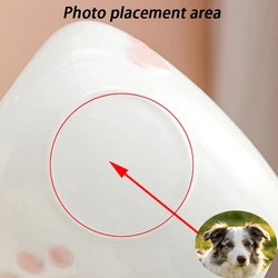 Urna ceramica para cenizas de mascotas con fotos - perros y gatos