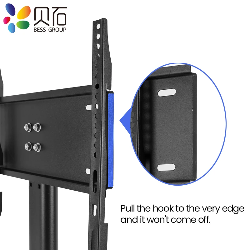 BEISHI Soporte para Monitor en Rack VESA Ajustable 600-400 mm hasta 40 kg 32''-55'' Monitor Tablet Soporte de Escritorio de Perfil Independiente - imagen 5