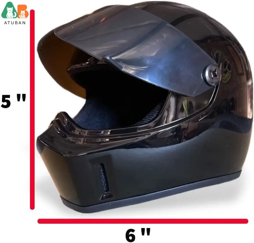 Casco de protección de cabeza de gato para mascotas, protector de cabeza de Mini, casco de motocicleta decorativo, accesorios para fotos de mascotas, DIY - imagen 3