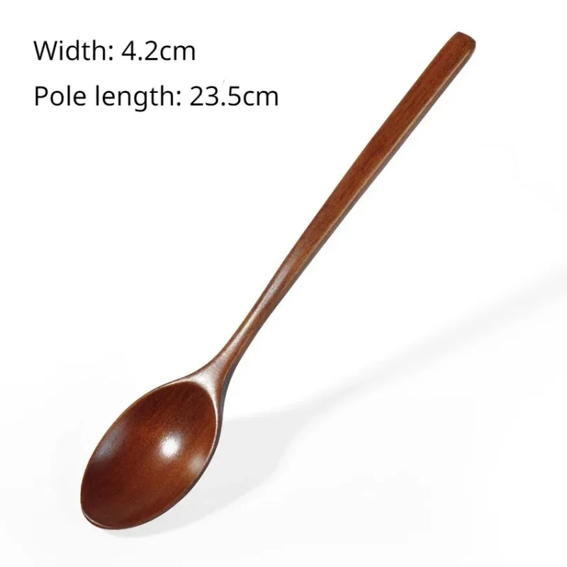 Utensilios de cocina, cuchara de madera, cuchara para sopa, productos ecológicos, vajilla, cucharón de elipse Natural, cucharas para cocinar chino - imagen 5