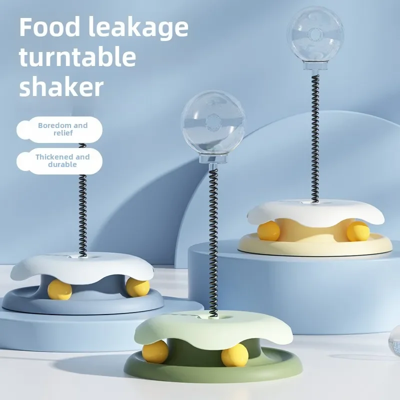 Nuevo plato giratorio para gatos, juguete que cambia, bola de comida con fugas, plato de entretenimiento para mascotas, productos interactivos para mascotas - imagen 2