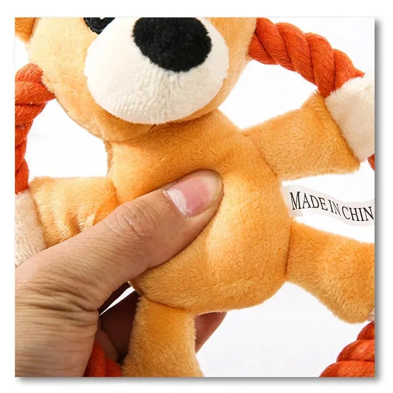 Venta al por mayor, superventas, interactivo, duradero, Frisbee para perros, suministros para mascotas, juguetes de peluche para perros Frisbee a granel - imagen 4