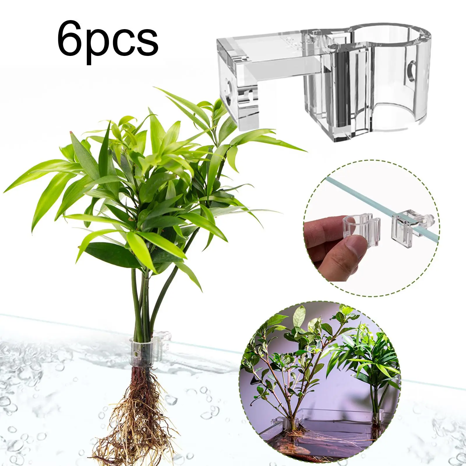 6x Aquarium Plant Holder, Decorations,Transparent,Aquarium Decor,Lightweight,Sturdy,Aquatic Plants Cup for Tank 6x Aquarium Plant Holder, Decorations,Transparent,Aquarium Decor,Lightweight,Sturdy,Aquatic Plants Cup for Tank