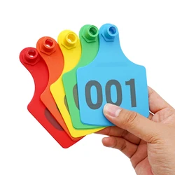 Tarjeta de identificación oreja de vaca 105x75 mm para ganado