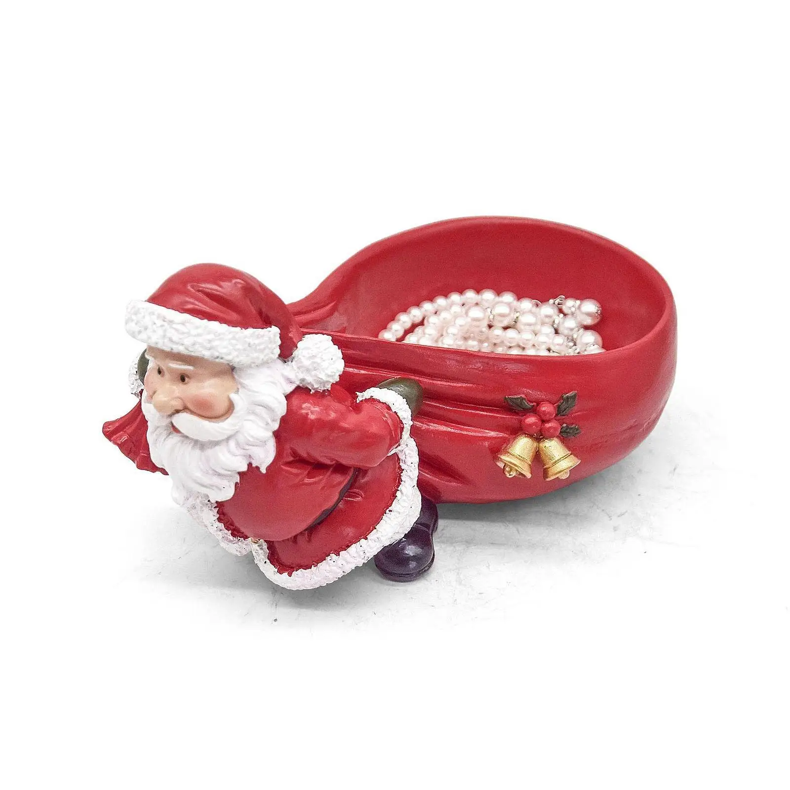 Christmas Sculpture Gift Santa Claus Statue for Desktop Bookshelf Bedroom