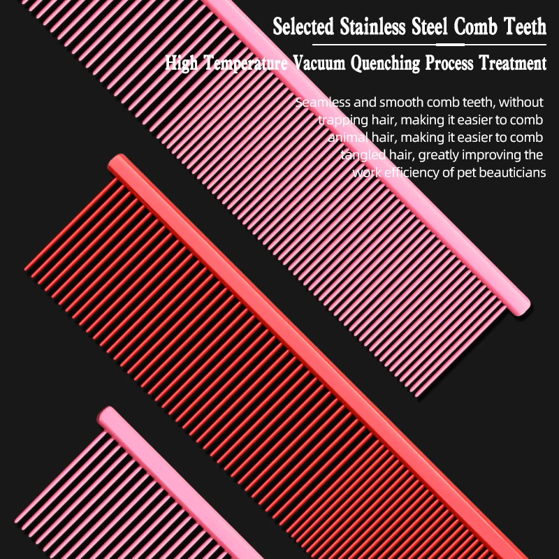 El Peine de aseo para mascotas colorido de nuevo estilo da regalos a las niñas. Peine pequeño y bonito para quitar el pelo de perros o gatos, peines de pelo flotante - imagen 3