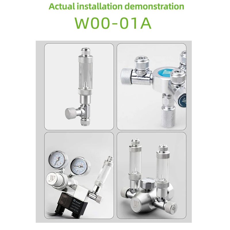 ZRDR-regulador de válvula de aguja de alta calidad, tubo especial de co2 de 4x6mm para sistema de co2 de pecera de acuario, ajuste fino de dióxido de carbono - imagen 5